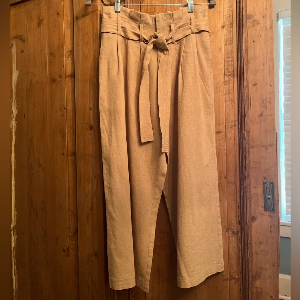 DO+BE Tan Cropped Wide Leg Pants